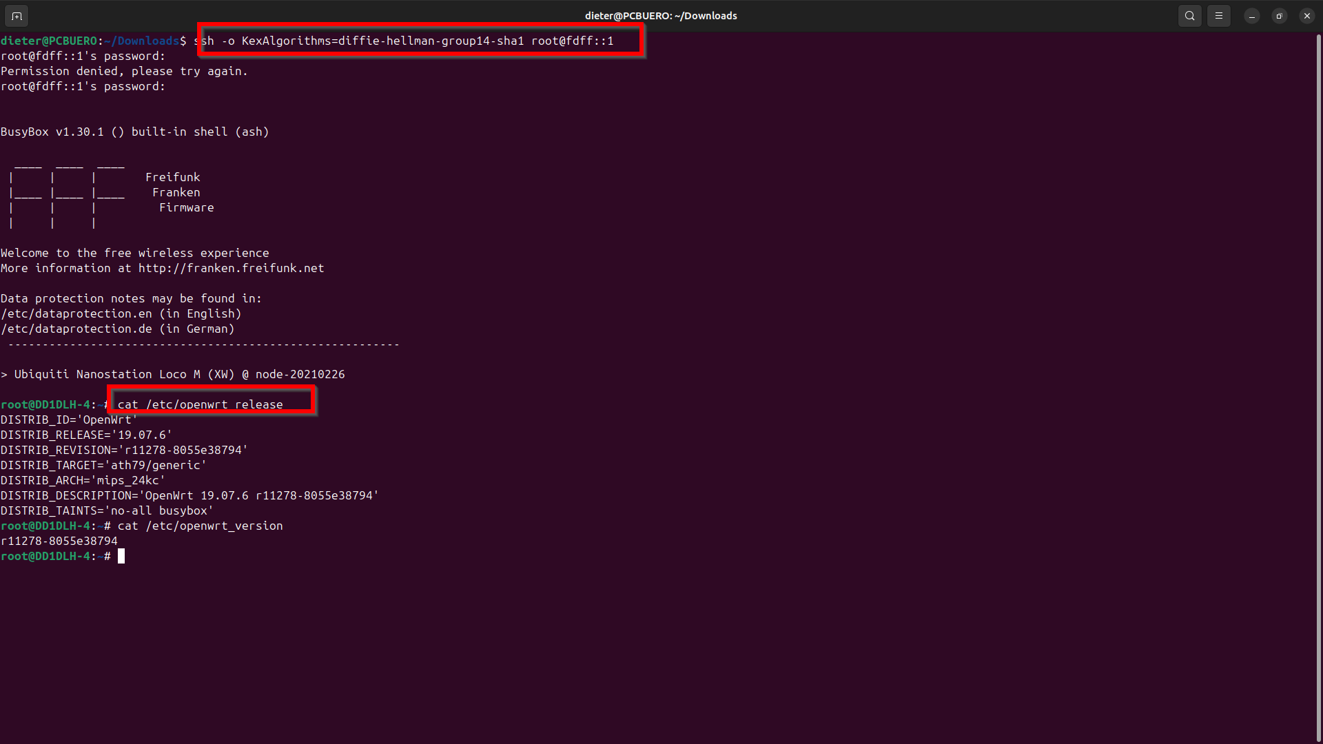 13. SSH-Login testen