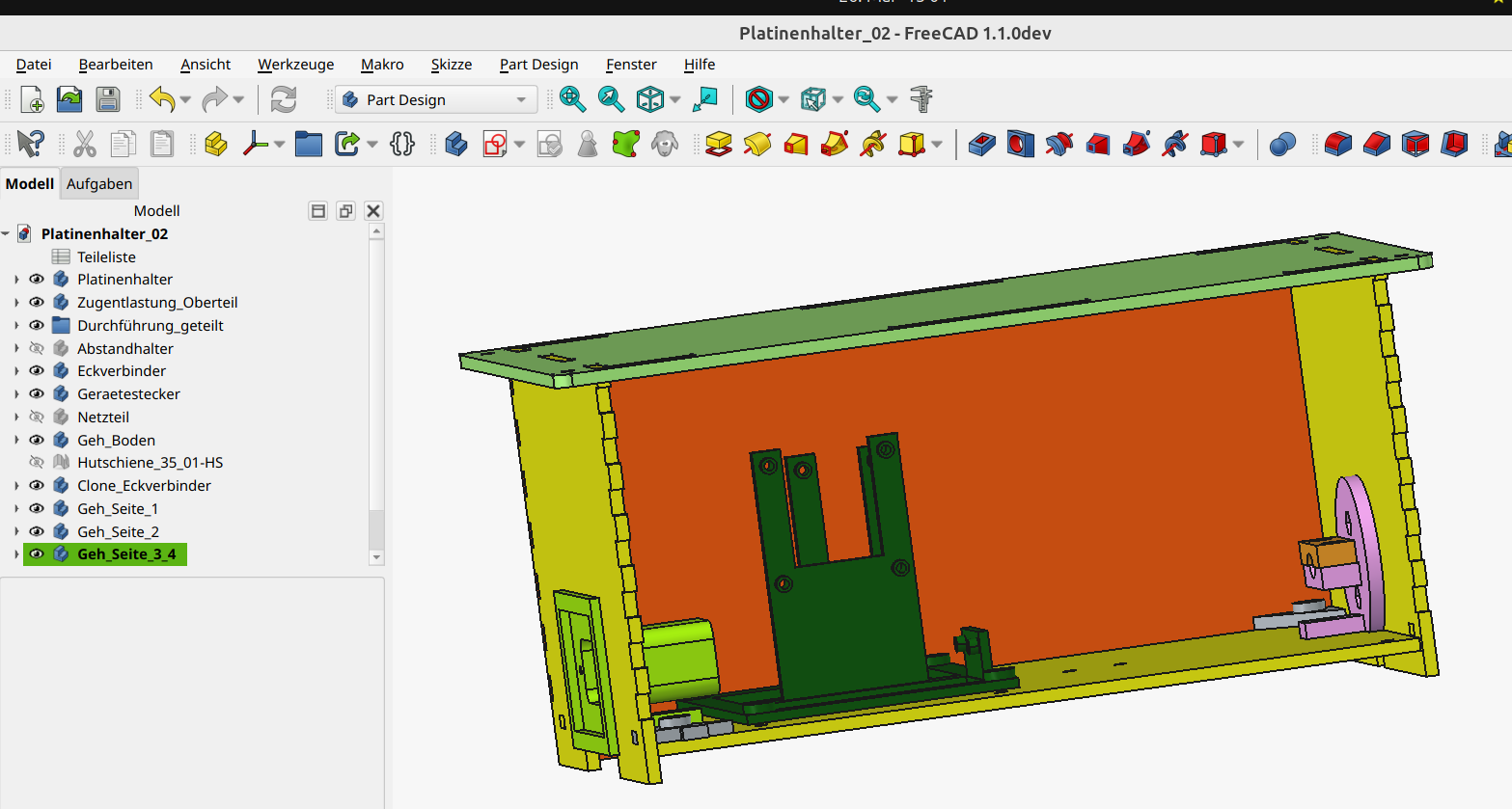 CAD-Dateien in FreeCAD erstellt